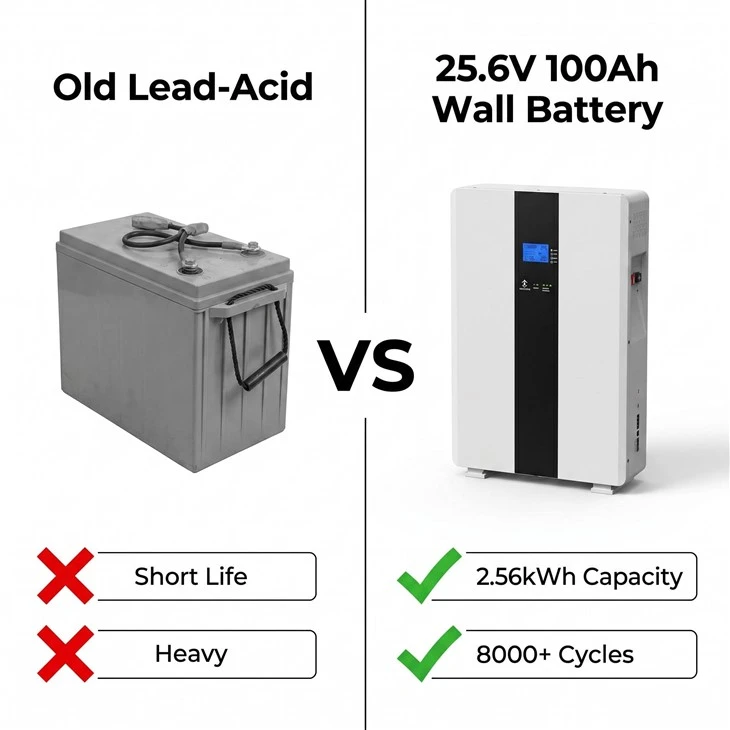 Professional Lithium Battery 25.6V 100Ah suppliers