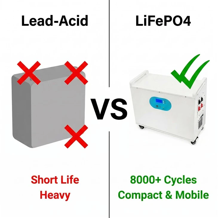 Professional Lithium Battery 300Ah 51.2V factory